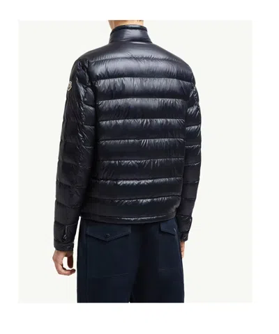 Moncler Men Acorus Short Down Jacket Navy In Blue