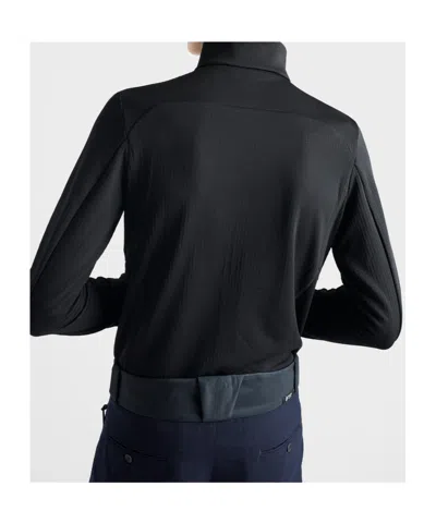 Prada Stand-up Collar Sweater In Black