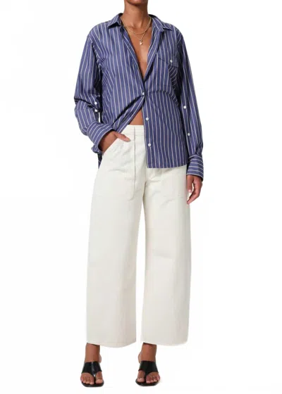 Citizen Of Humanity Ayla Ankle Utility Pockets Cargo Pants In Pashmina In White