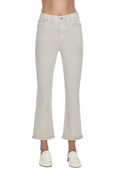 Pistola Lennon High Rise Cropped Bootcut Jeans In Ivory Luster In White