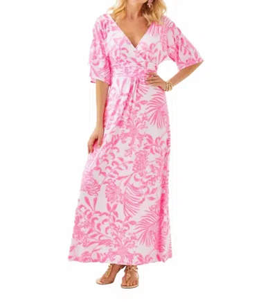 Lilly Pulitzer Parigi Maxi Dress In Rousseau Pink Glisten In The Sun In Multi