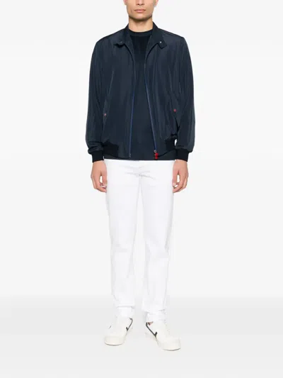 Kiton Blue Jacket In Blue