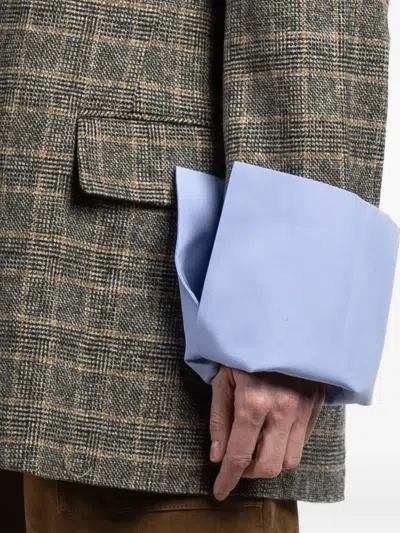 Jejia Birkin Check-pattern Pocket Blazer In Multi