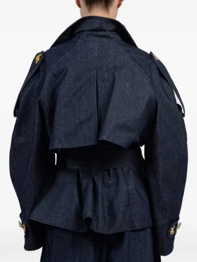 Francoise Gabi Double-breasted Coat In Multi