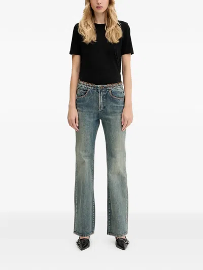 Miss Sixty Lacing Trim Jeans In Multi