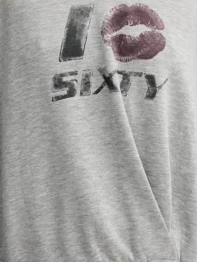 Miss Sixty Graphic Print Sweatshirt In Gray