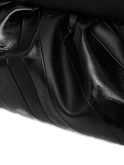 Themoirè Ruched Clutch Bag In Pink