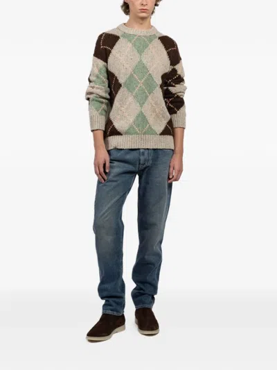 Atomo Factory Argyle Knit Sweater In Multi
