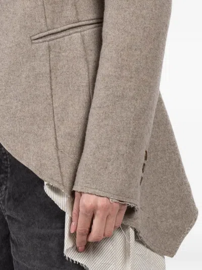 Forme D'expression Victorian Button High-neck Coat In Multi