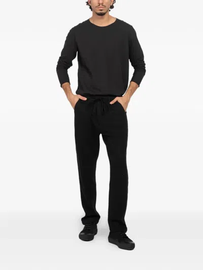 Hannes Roether Drawstring Trousers In Black