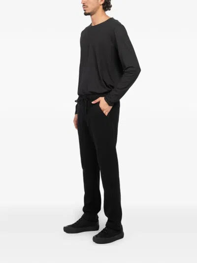 Hannes Roether Drawstring Trousers In Black