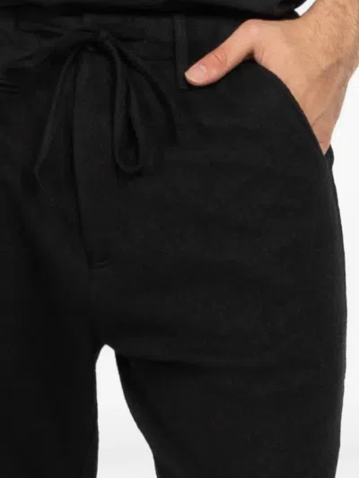 Hannes Roether Drawstring Trousers In Black