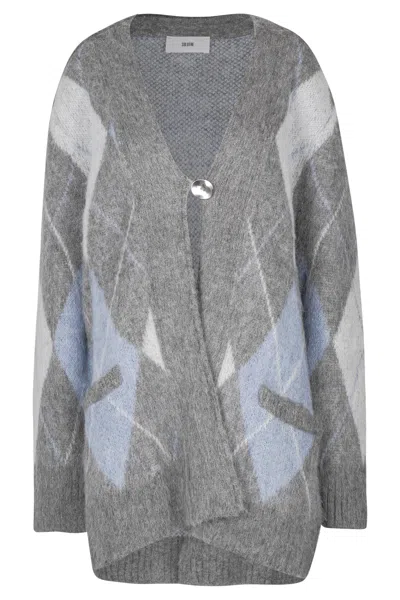 Solotre - Cardigan - 460771 - Blue In Gray