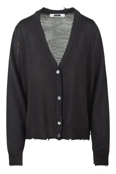 Grifoni - Cardigan - 461271 - Black In Black