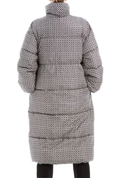 Max Studio Midi Puffer Jacket In Gray