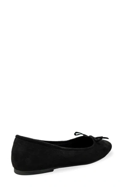 Chase & Chloe Chase And Chloe Bow Ballet Flat In Black