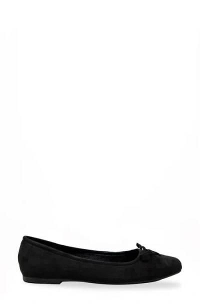 Chase & Chloe Chase And Chloe Bow Ballet Flat In Black