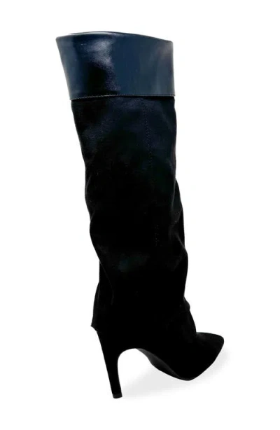 Chase & Chloe Chase And Chloe Slouch Boot In Black