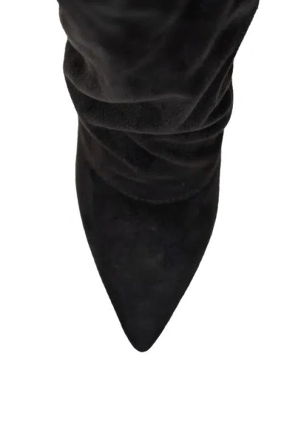 Chase & Chloe Chase And Chloe Slouch Boot In Black