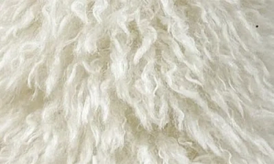 Chase & Chloe Chase And Chloe Megham Faux Fur Wedge Heel Bootie In White