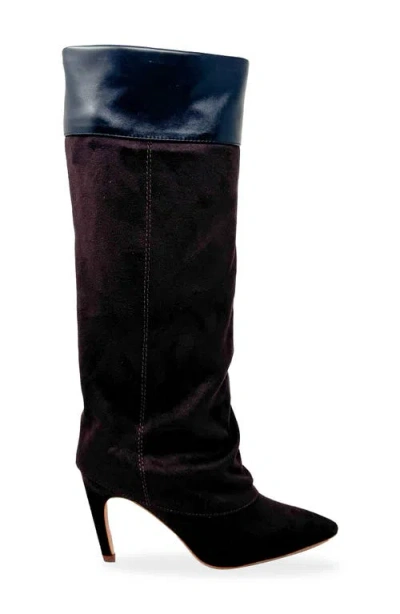 Chase & Chloe Chase And Chloe Slouch Boot In Brown