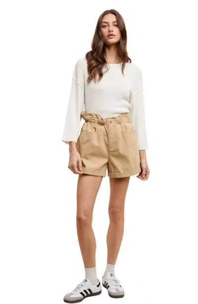Wishlist Fine Knit Pullover Sweater In White