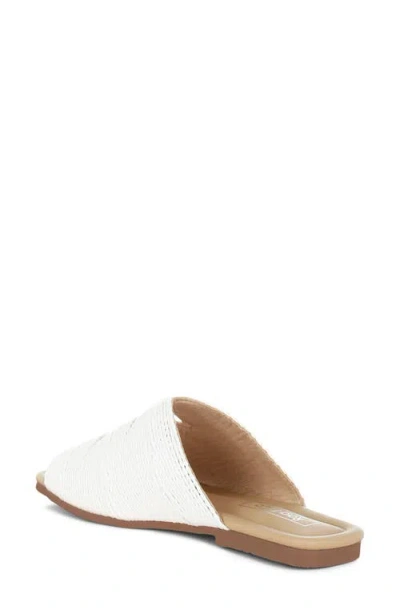 Rag & Co Daisy Doe Slide Sandal In White