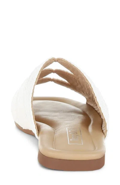 Rag & Co Daisy Doe Slide Sandal In White