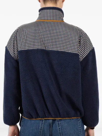 花卉图案细节胸袋夹克