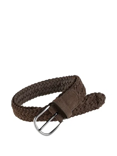 Anderson's Braided Belt In Brown