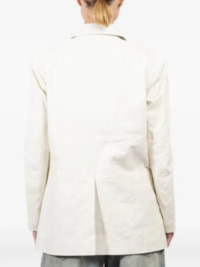 Isabel Benenato Single-button Pocket Blazer In Animal Print