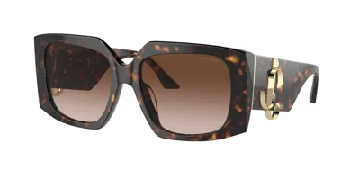 Jimmy Choo Woman Sunglasses Jc5006u In Brown
