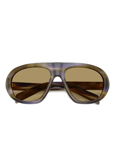 Prada Pr C05s 23g70g Laguna A Righe Glasses In Brown