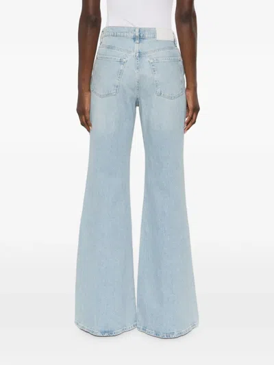 7 For All Mankind Retro Flared Jeans In Animal Print