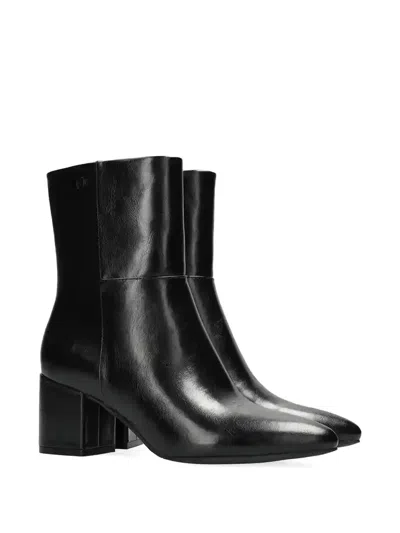 Mexx Pointed Block Heel Boots In Multi