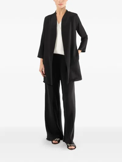 Peter Cohen Dear Open-front Coat In Black
