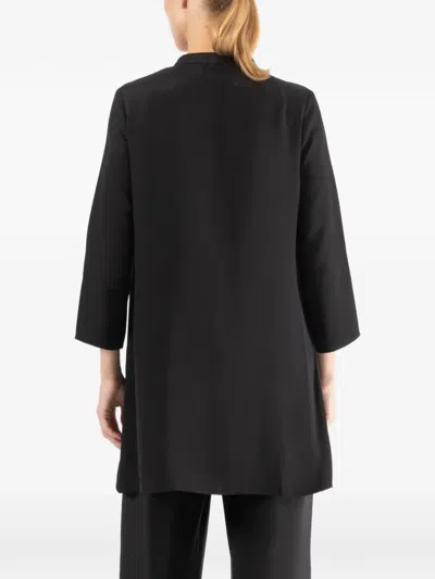 Peter Cohen Dear Open-front Coat In Black