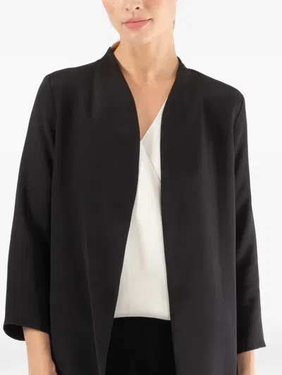 Peter Cohen Dear Open-front Coat In Black