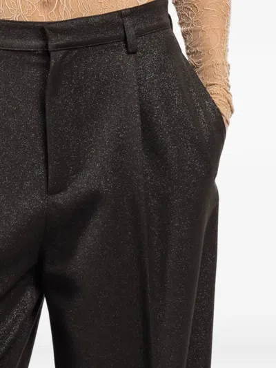 Darkpark Danielle Pleated Trousers In Brown