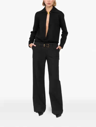 Brandon Maxwell Nugget Tie Bar In Gold