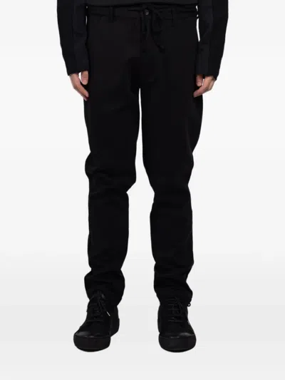 Hannes Roether Drawstring Tailored Trousers In Black