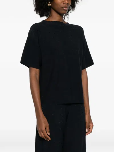 Fabiana Filippi Wool And Cotton Sweater In Blue