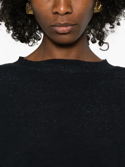 Fabiana Filippi Wool And Cotton Sweater In Blue