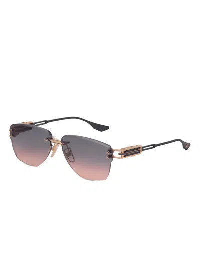 Dita Eyewear Gradient Geometric-frame Sunglasses In Multi