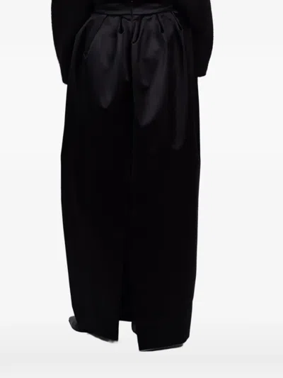 Francoise Sasha Pleated Maxi Skirt In Black