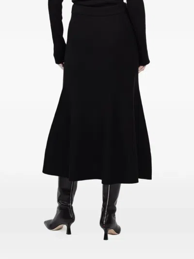 Simkhai A-line Midi Skirt In Black