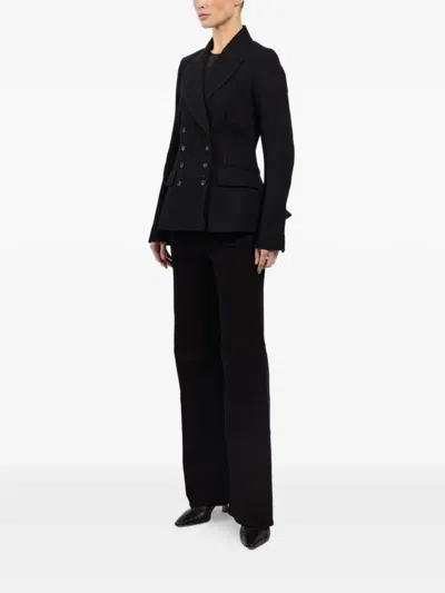 Masnada Button Double-breasted Jacket In Black