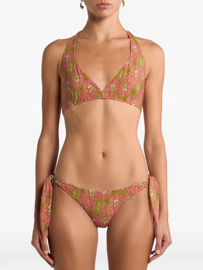 Etro Paisley-pattern Bikini In Multi