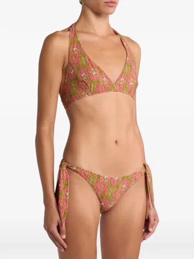 Etro Paisley-pattern Bikini In Multi