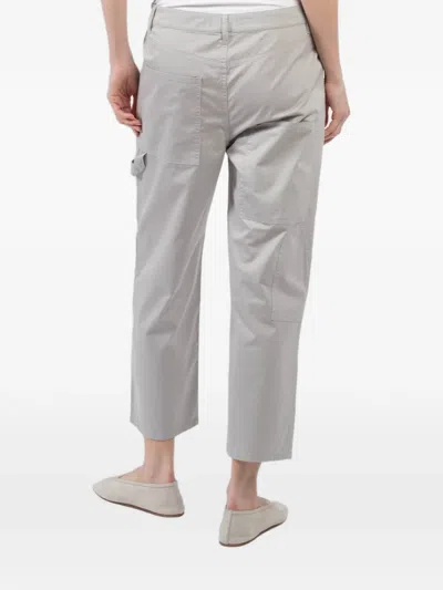 Tibi Belt-loops Cropped Jeans In Gray